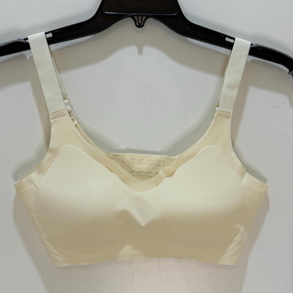 Womens Wireless Seamless Bra Full Coverage Supportive Bra Push Up Plus Sz XL